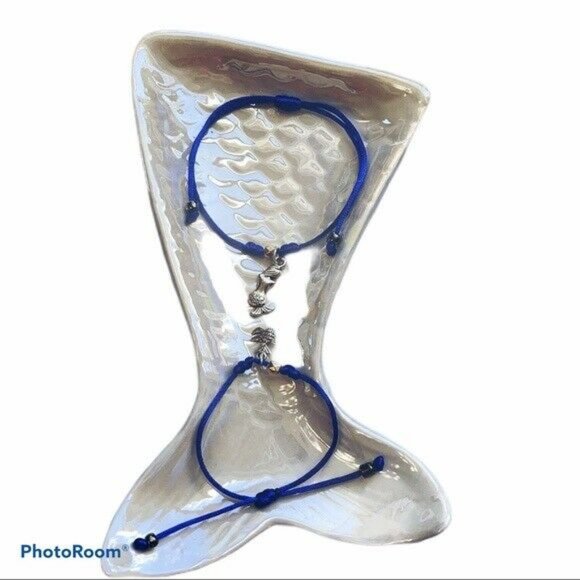 Mommy & Me Mermaid shape bracelet & earrings set - Picture 5 of 10